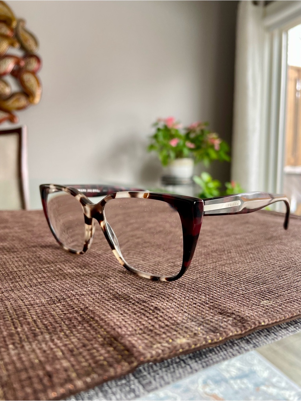 Prada Tortoise Pattern Eyewear